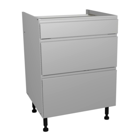 Gower Camden Midnight 3 Drawer Unit User manual