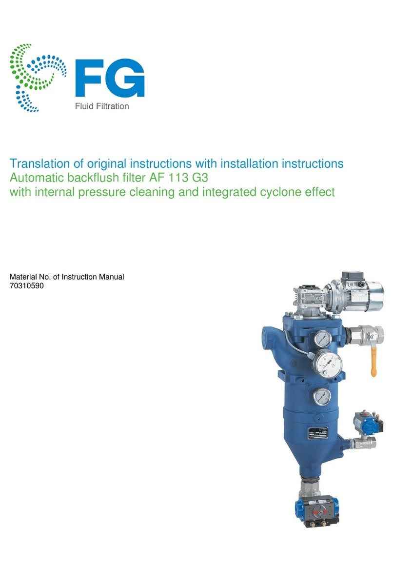 Fluid Filtration AF 113 G3 TRANSLATION OF ORIGINAL INSTRUCTIONS Fluid Filtration AF 113 G3 TRANSLATION OF ORIGINAL INSTRUCTIONS