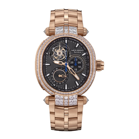 Mouawad GRANDE ELLIPSE CHRONO MONOPOUSSOIR... Instruction manual / International Guarantee
