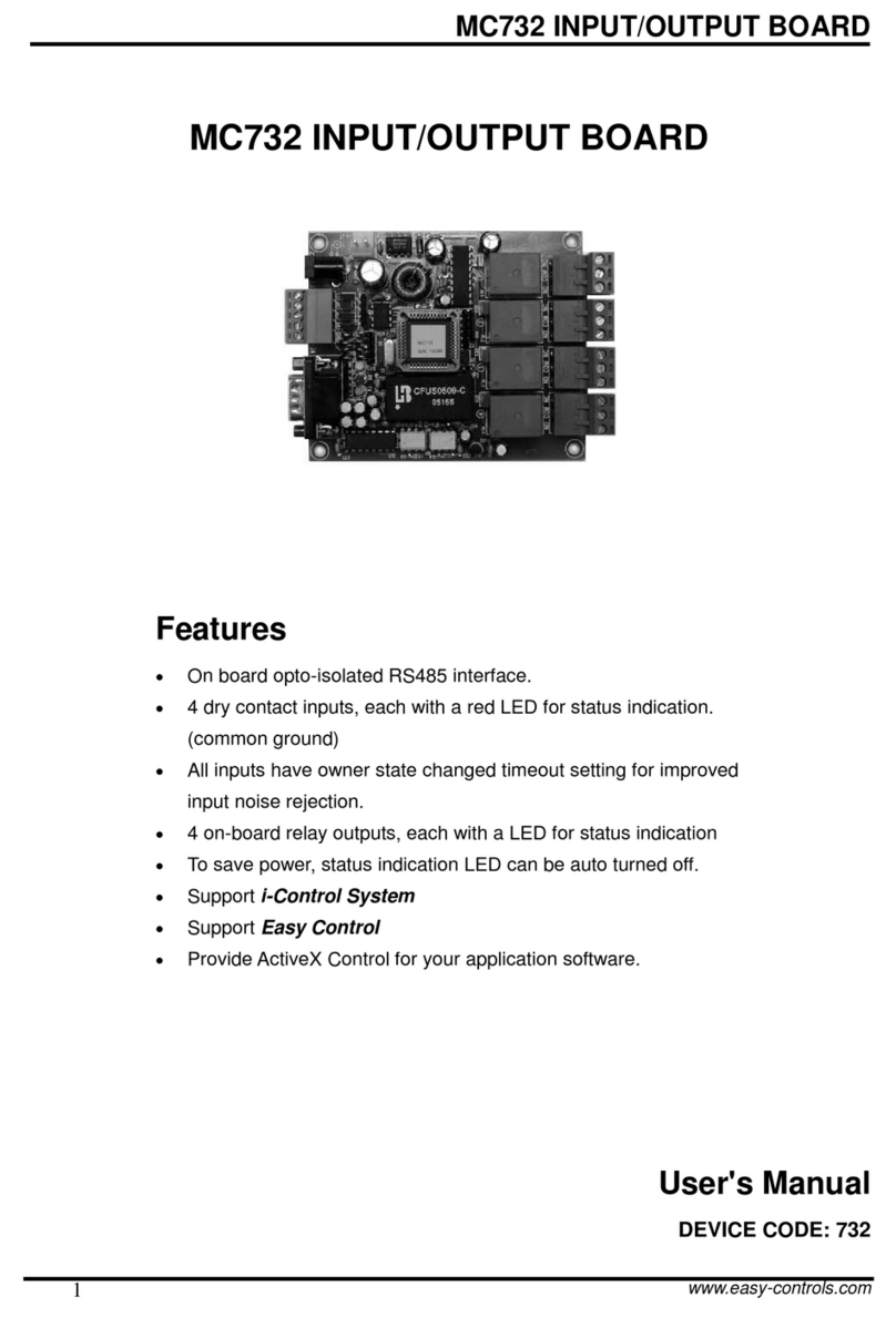 Easy Controls MC732 user manual