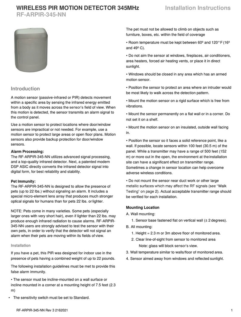 Maxouttech RF-ARPIR-345-NN installation instructions Maxouttech RF-ARPIR-345-NN installation instructions