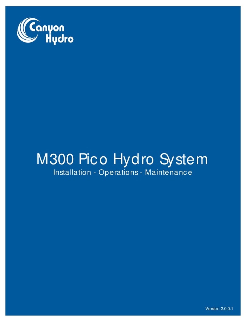 Canyon Hydro M300 Pico Installation operation & maintenance Canyon Hydro M300 Pico Installation operation & maintenance