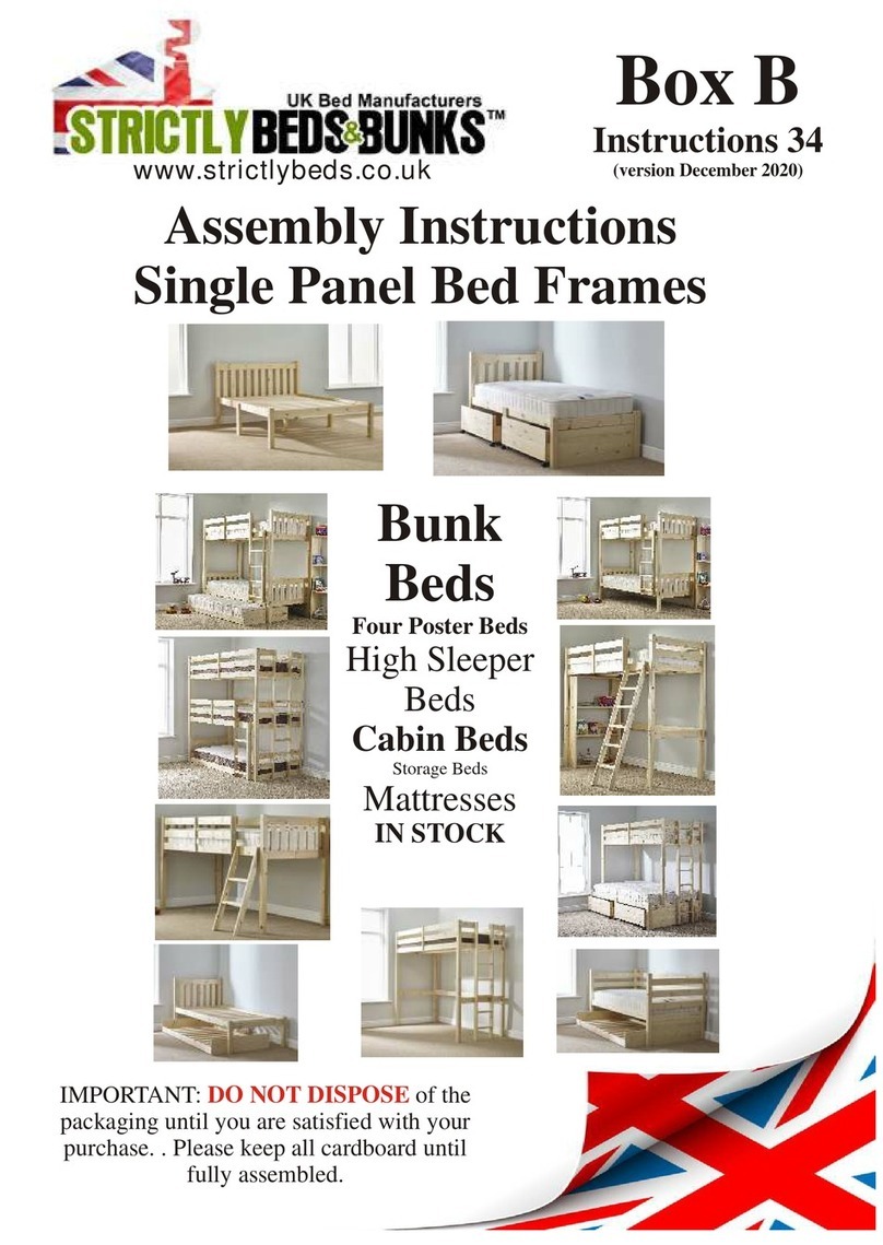 Strictly Beds & Bunks Box B User manual Strictly Beds & Bunks Box B User manual
