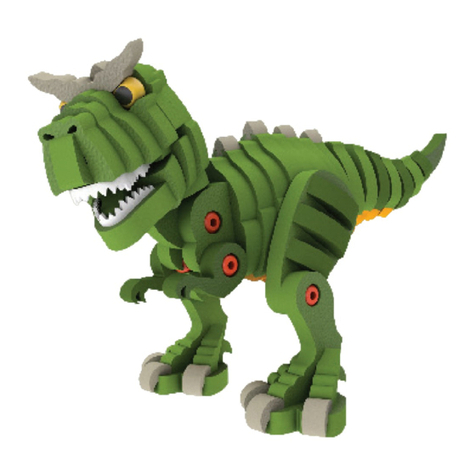 Dumel Bloco Discovery Creative T-Rex & Triceratops Assembly instructions