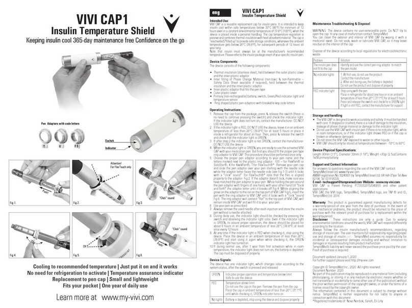 TempraMed VIVI CAP 1 quick start guide
