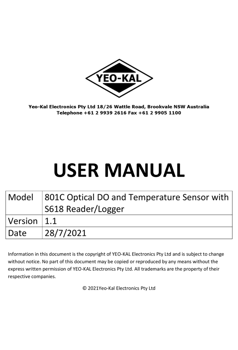YEO-KAL 801C user manual YEO-KAL 801C user manual