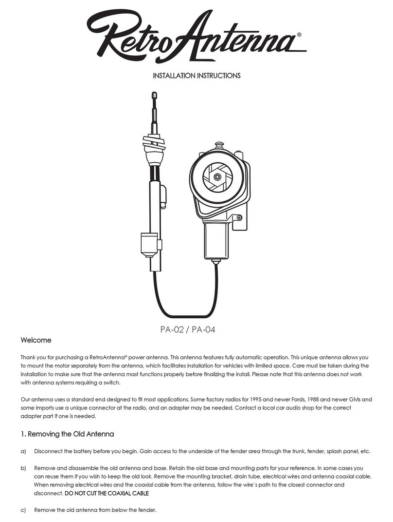 Retro Antenna PA-02 installation instructions