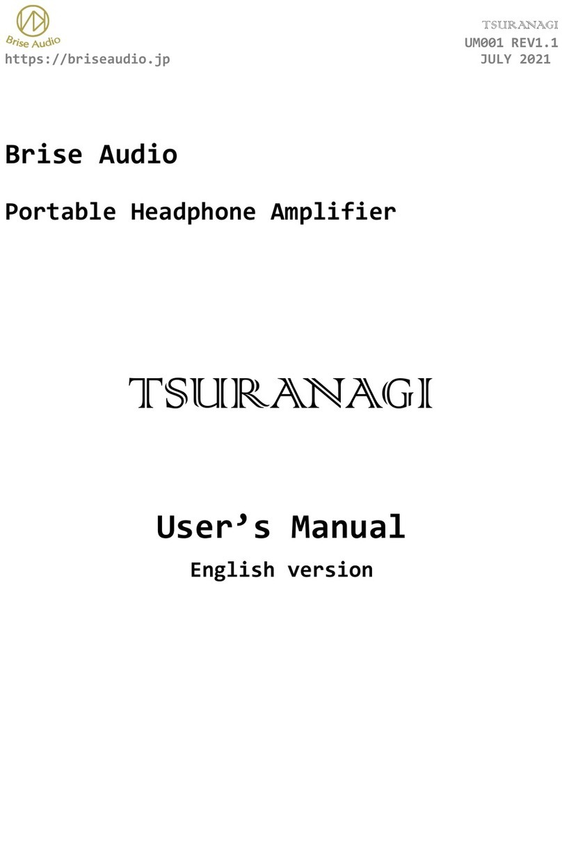 Brise Audio TSURANAGI User manual