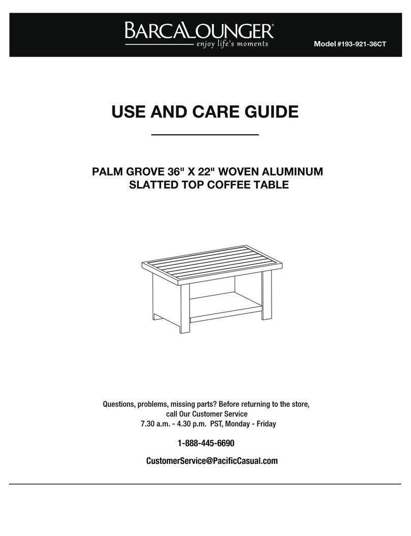 BARCALOUNGER 193-921-36CT Use and care guide