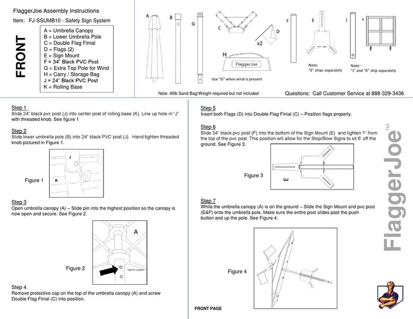 Flagger Joe FJ-SSUMB10 Assembly instructions