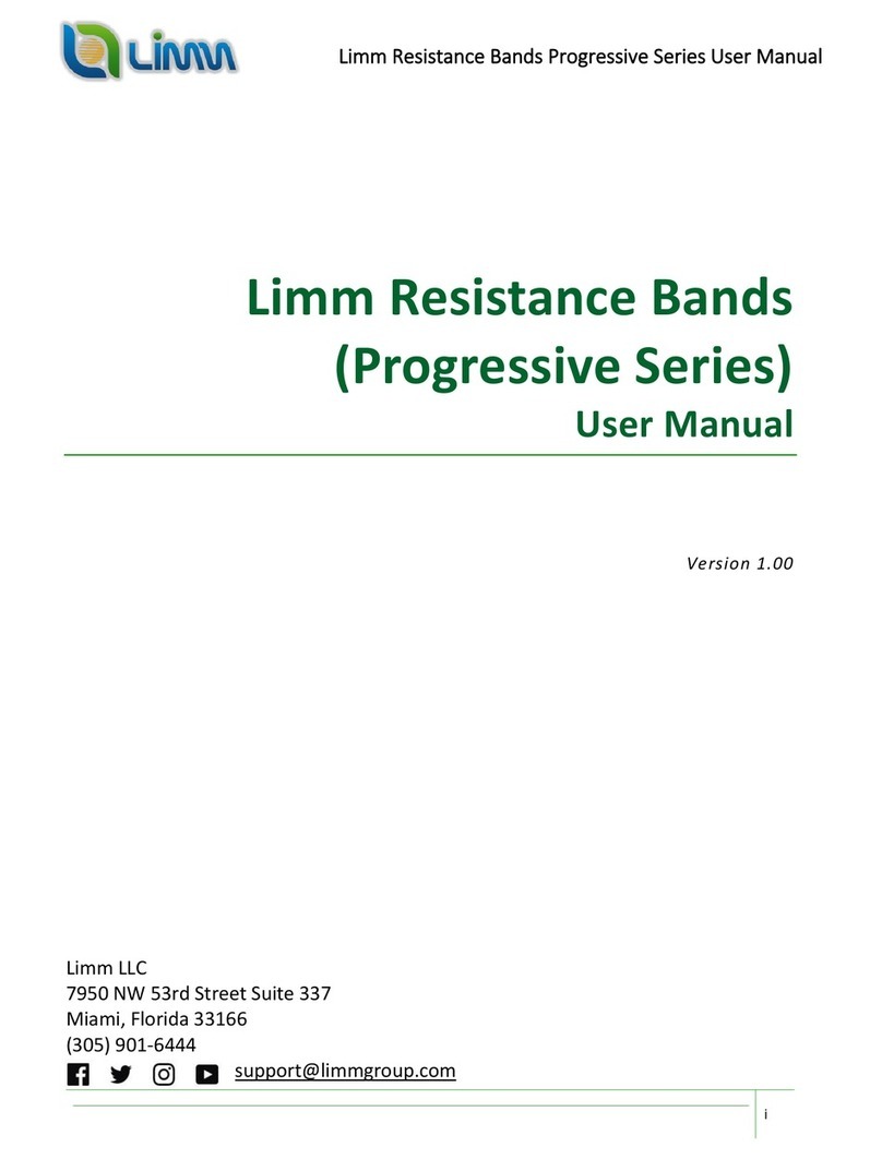 LIMM Resistance Bands Progressive Series user manual