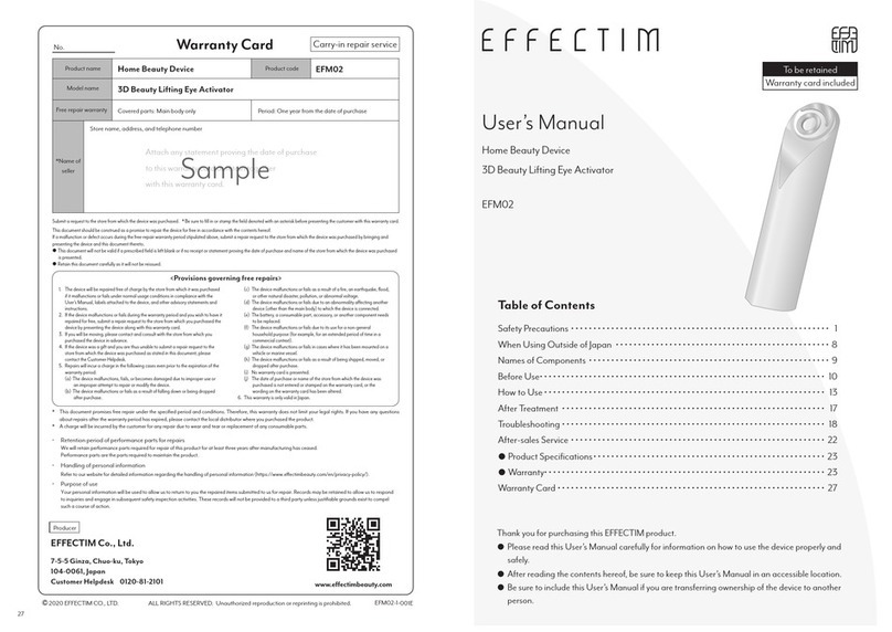 EFFECTIM EFM02 user manual