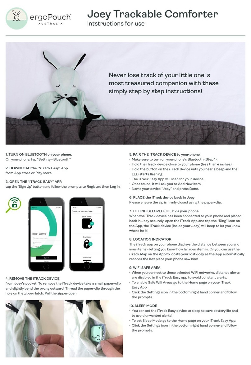 ergoPouch Joey Trackable Comforter Instructions for use