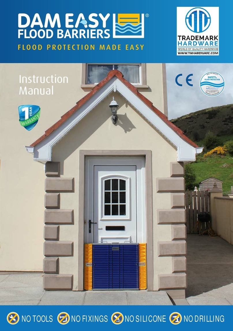 Dam Easy Flood Barriers DME01 instruction manual Dam Easy Flood Barriers DME01 instruction manual