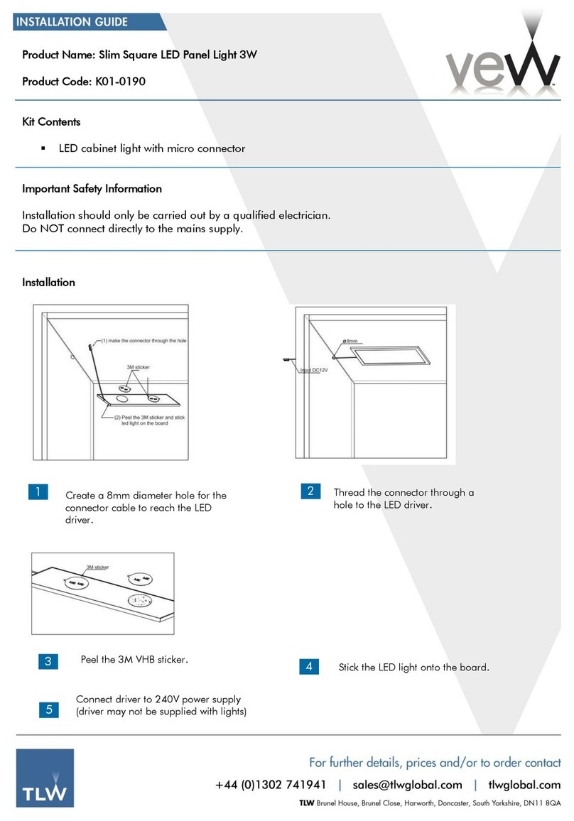 TLW vew K01-0190 installation guide