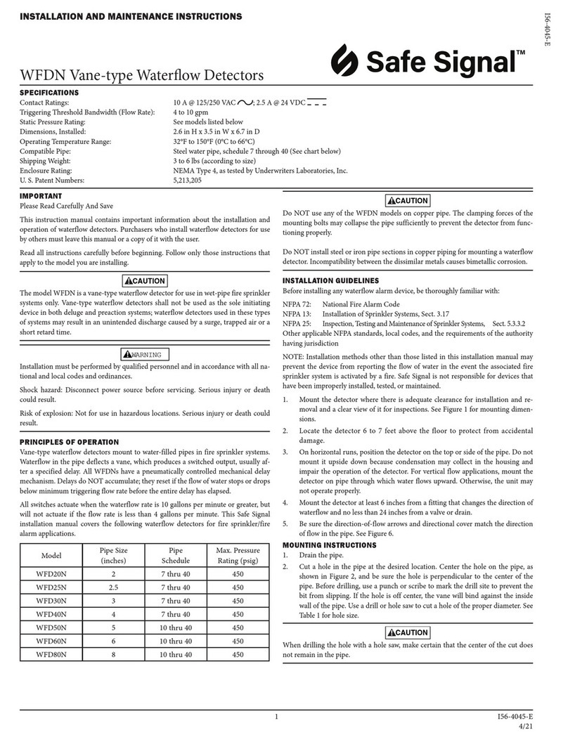 Safe Signal WFDN User manual