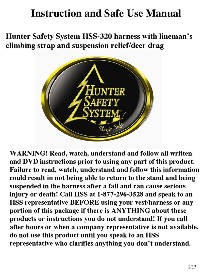 Hunter Safety System HSS-320 Instruction and Safe Use Manual