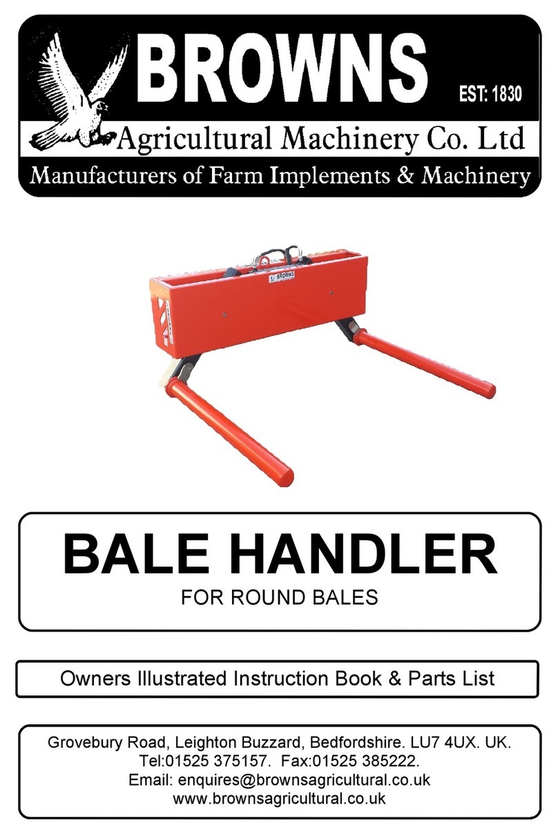 BROWNS BALE HANDLER User manual