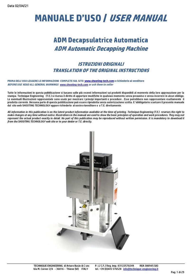 SHOOTING TECHNOLOGY ADM user manual
