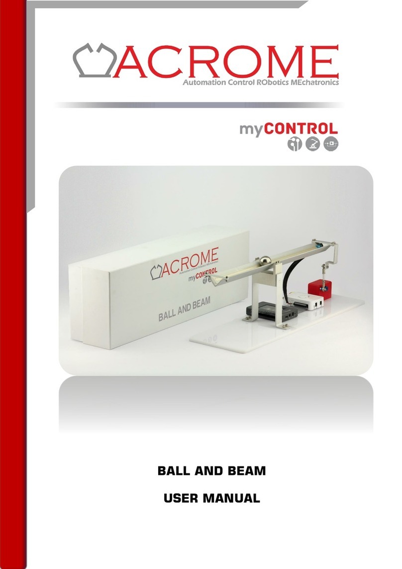 ACROME BALL AND BEAM user manual ACROME BALL AND BEAM user manual