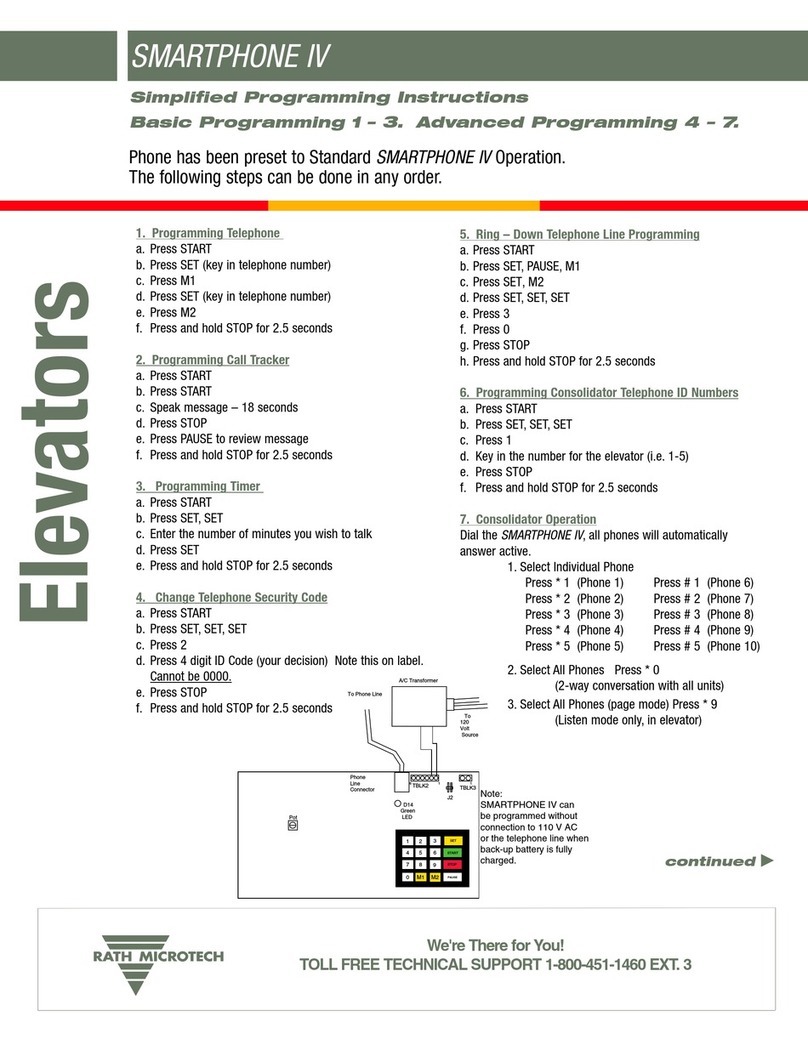 RATH MICROTECH SMARTPHONE IV Installation manual