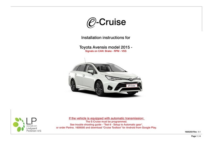 Lindgaard Pedersen E-Cruise installation instructions