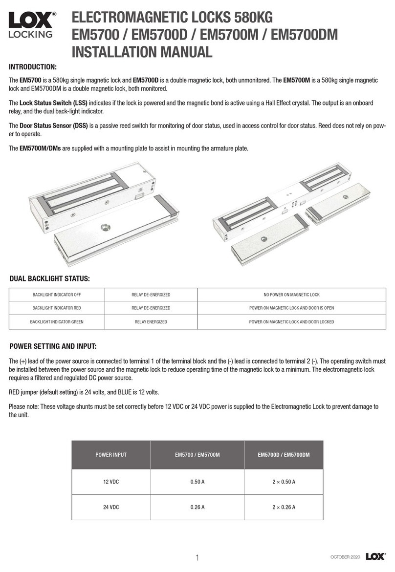 LOX EM5700D User manual