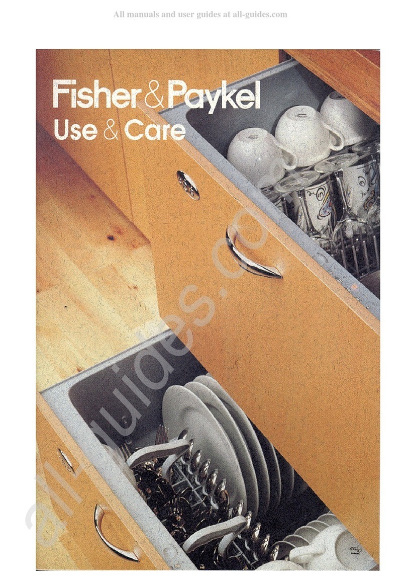 Fisher & Paykel DishDrawer DS602 Owner's manual