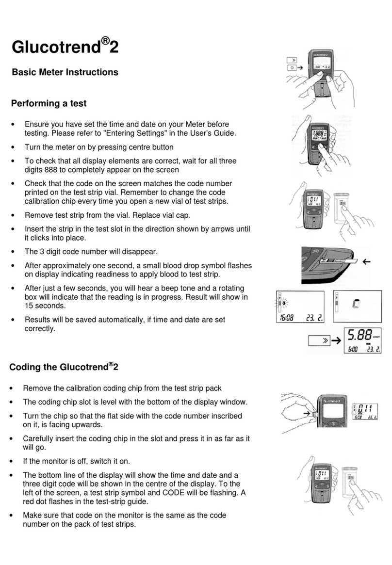 Roche Accu-Check Glucotrend 2 User manual Roche Accu-Check Glucotrend 2 User manual