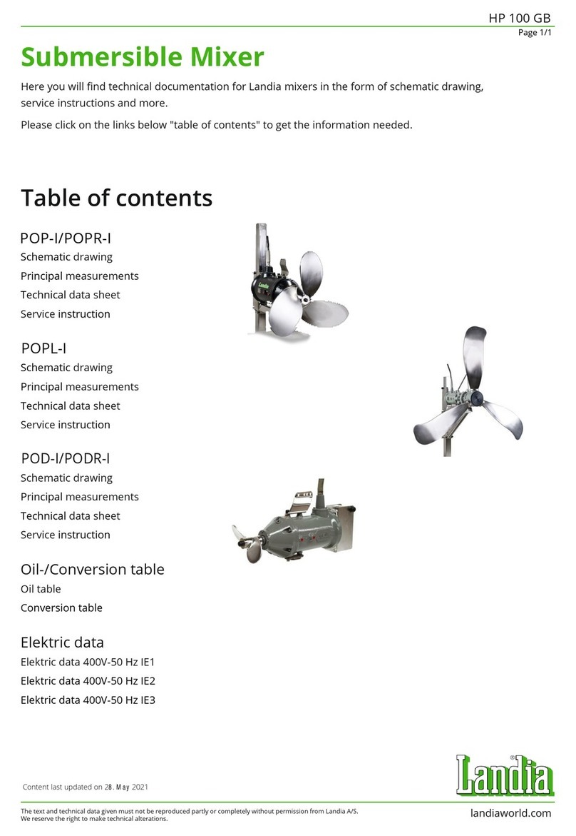 Landia POP-1 manual