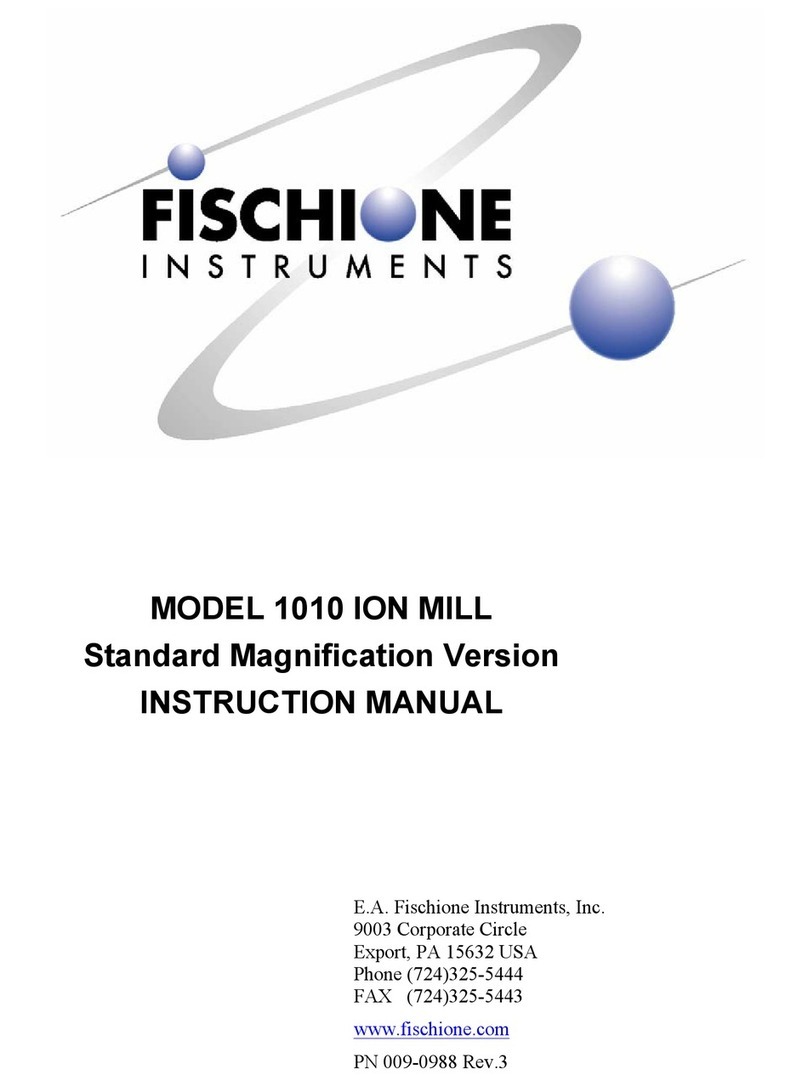 Fischione 1010 ION MILL instruction manual