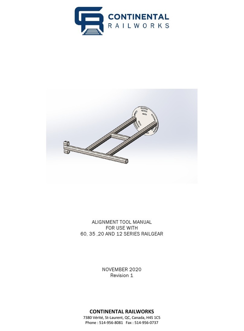 CONTINENTAL RAILWORKS 60 Series Manual for use