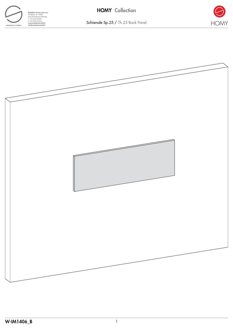 Santalucia Mobili HOMY W-IM1406 B quick start guide Santalucia Mobili HOMY W-IM1406 B quick start guide