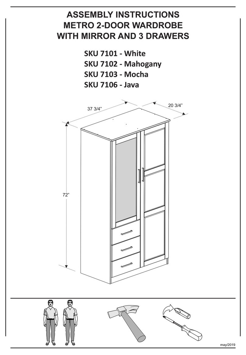 Palace Imports METRO 7101 Assembly instructions