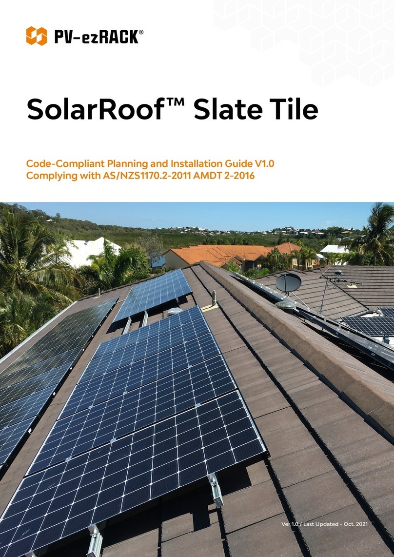 PV-ezRack SolarRoof Slate Tile Reference manual