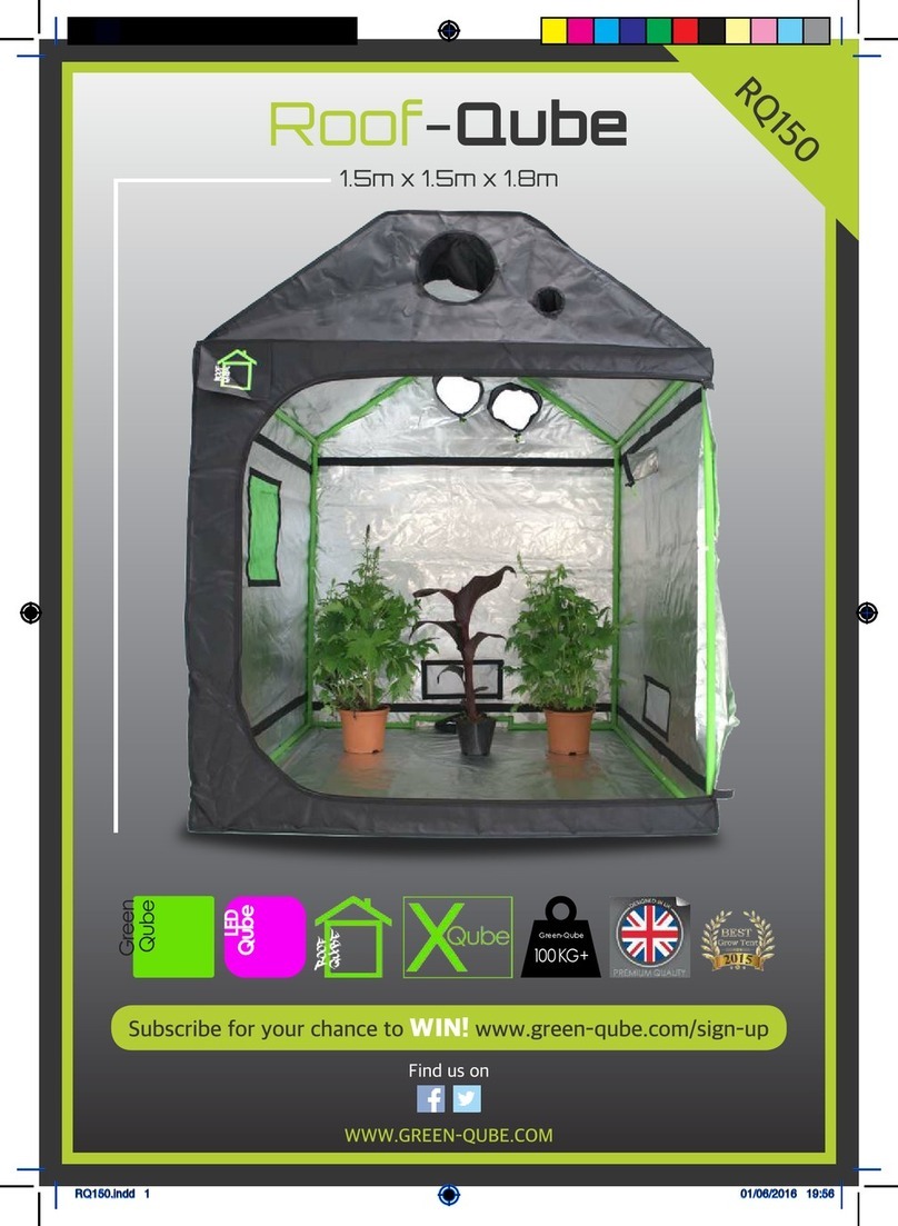 Green-Qube Roof-Qube 150 Assembly instructions