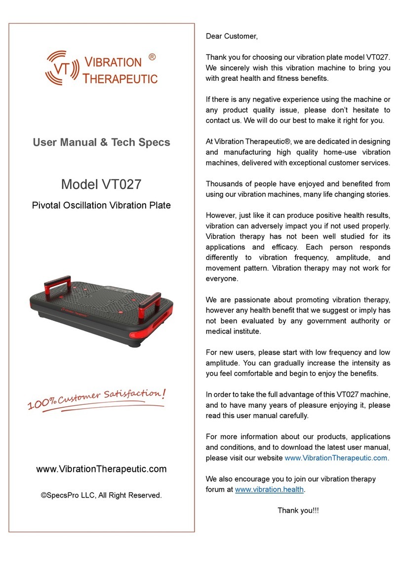 Vibration Therapeutic VT027 System manual