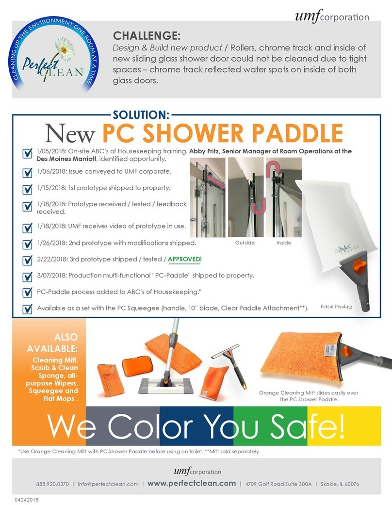 PerfectCLEAN PC SHOWER PADDLE Assembly instructions PerfectCLEAN PC SHOWER PADDLE Assembly instructions