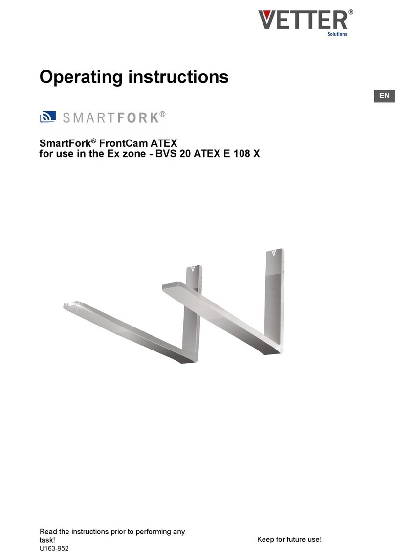 Vetter SmartFork FrontCam ATEX operating instructions