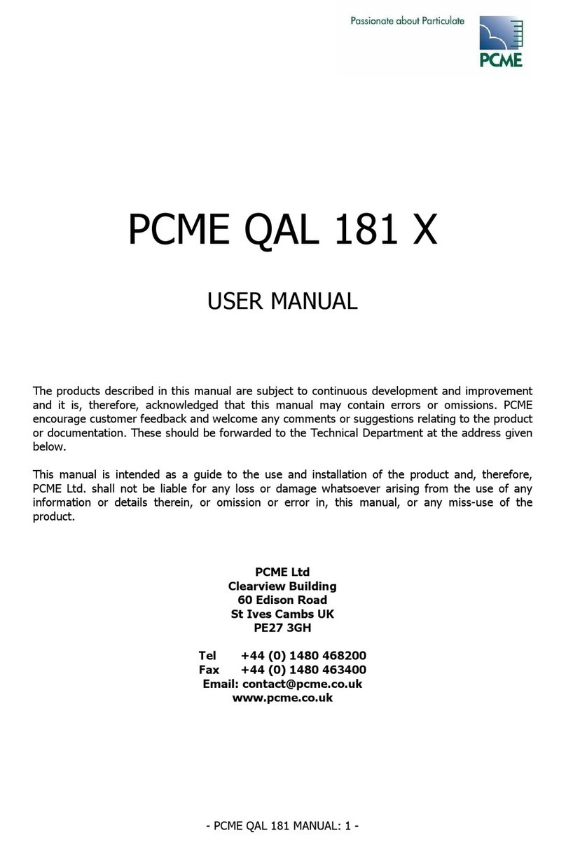 PCME QAL 181 X user manual