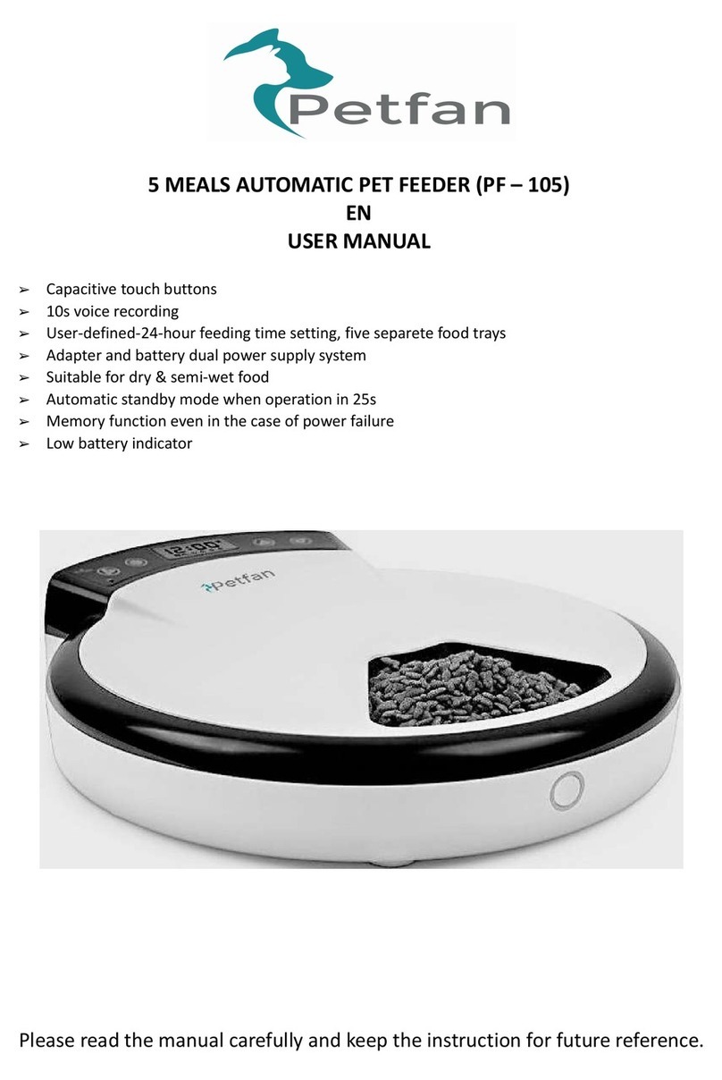 Petfan PF-105 user manual