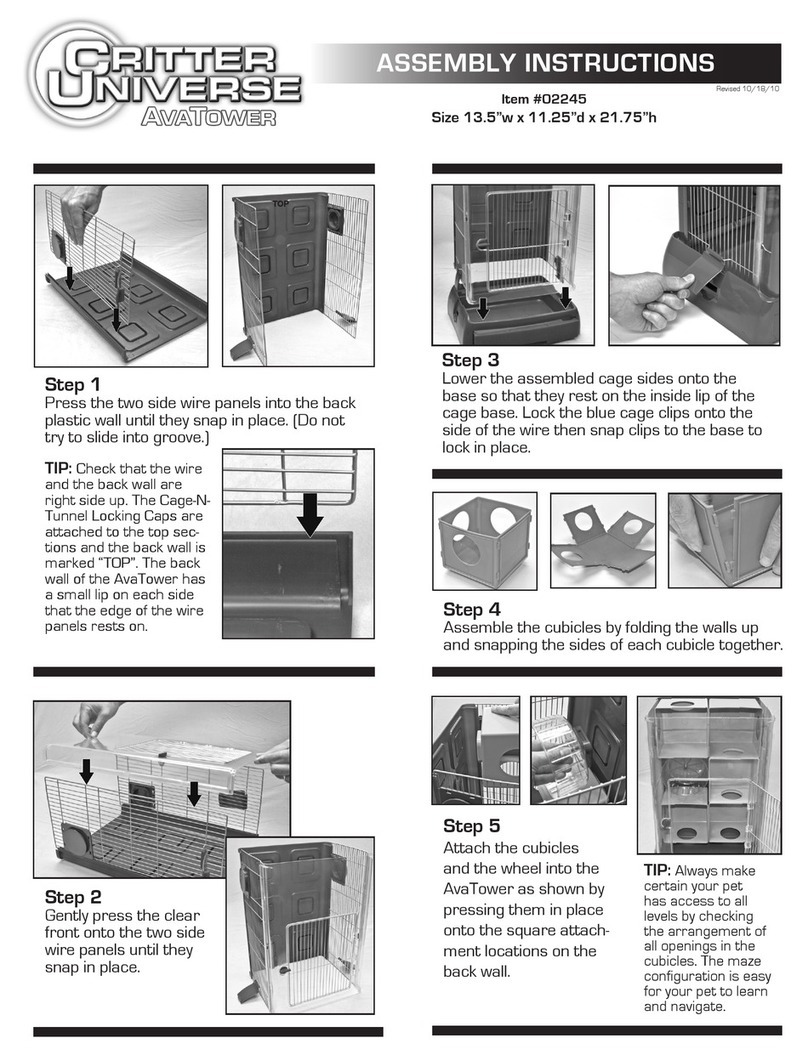 Critter Universe AvaTower 02245 Assembly instructions