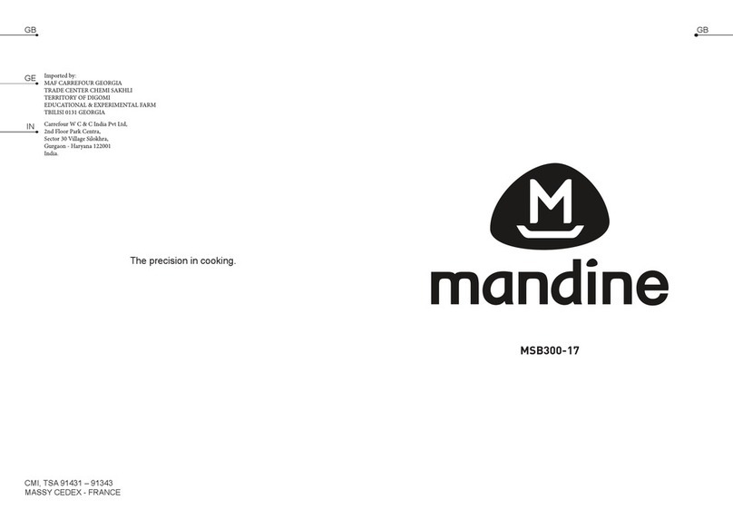 mandine MSB300-17 Installation instructions