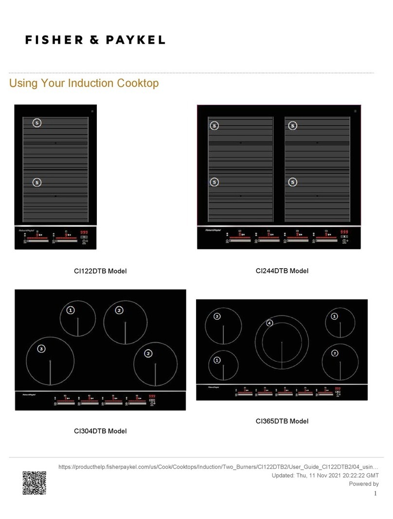 Fisher & Paykel CI122DTB User manual Fisher & Paykel CI122DTB User manual