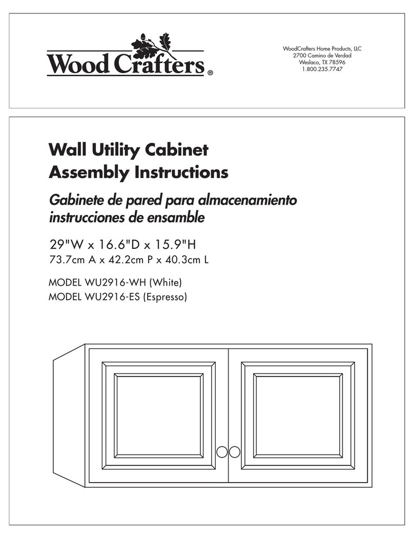 Wood Crafters WU2916-WH Assembly instructions