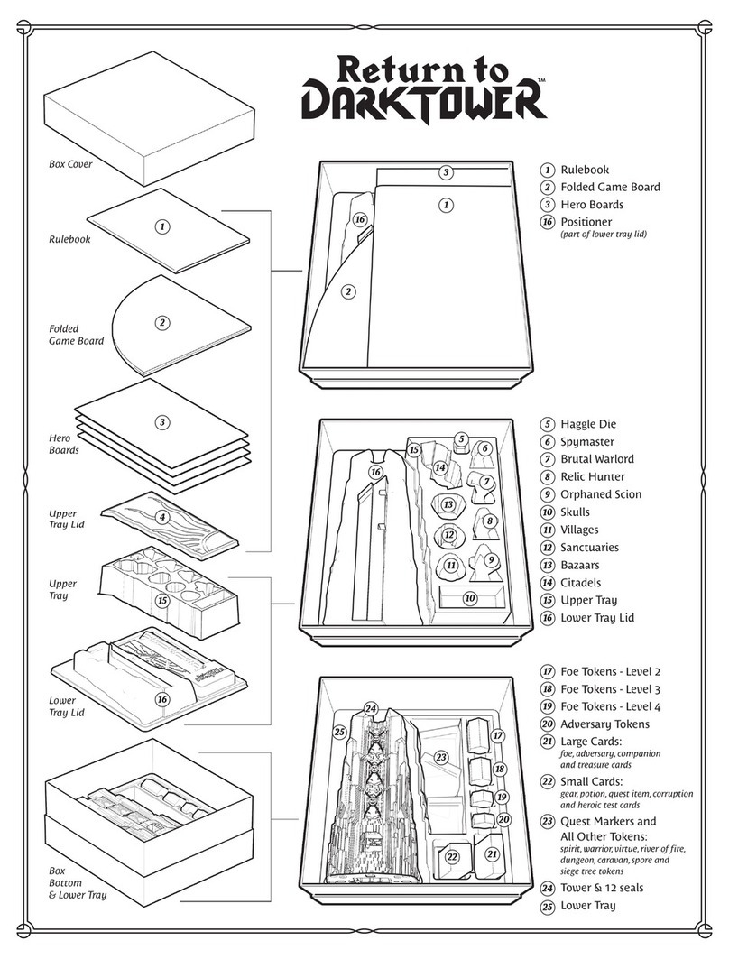 RESTORATION GAMES Return to DARKTOWER REO9200 quick start guide