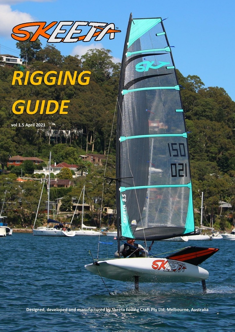 SKEETA FOILING CRAFT SKEETA 8.5 Rigging guide SKEETA FOILING CRAFT SKEETA 8.5 Rigging guide