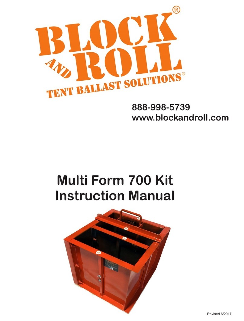 BLOCK AND ROLL Multi Form 700 instruction manual