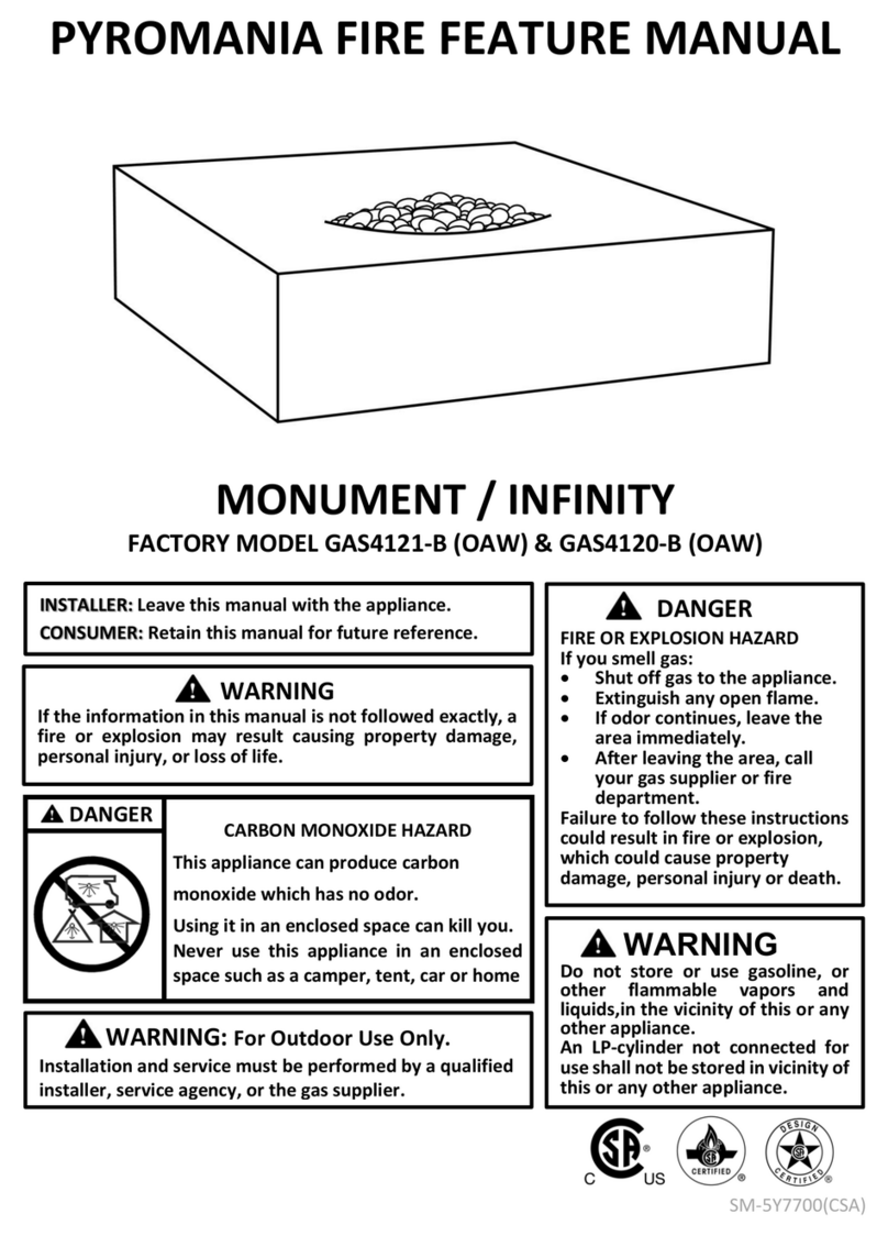 PYROMANIA MONUMENT Feature manual