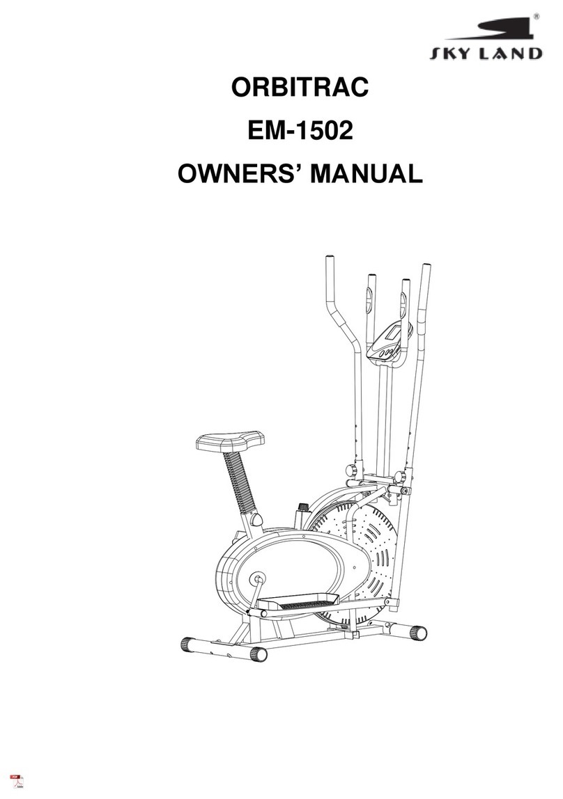 SKY LAND ORBITRAC owner's manual
